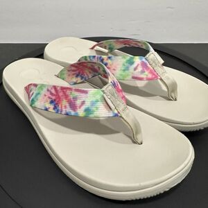 Chacos Chillos Womens 10 Tie Dye Flip Flop Thong Sandals Comfort Beach
